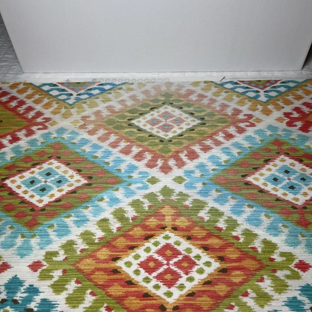 RICHLOOM ORIGINAL SCREEN PRINT DESIGN BOHO Bright Multi Color FABRIC  22